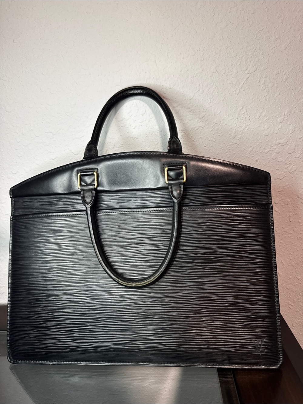 Louis Vuitton Riviera Black Epi Leather Shoulder Bag - Picture 7 of 12